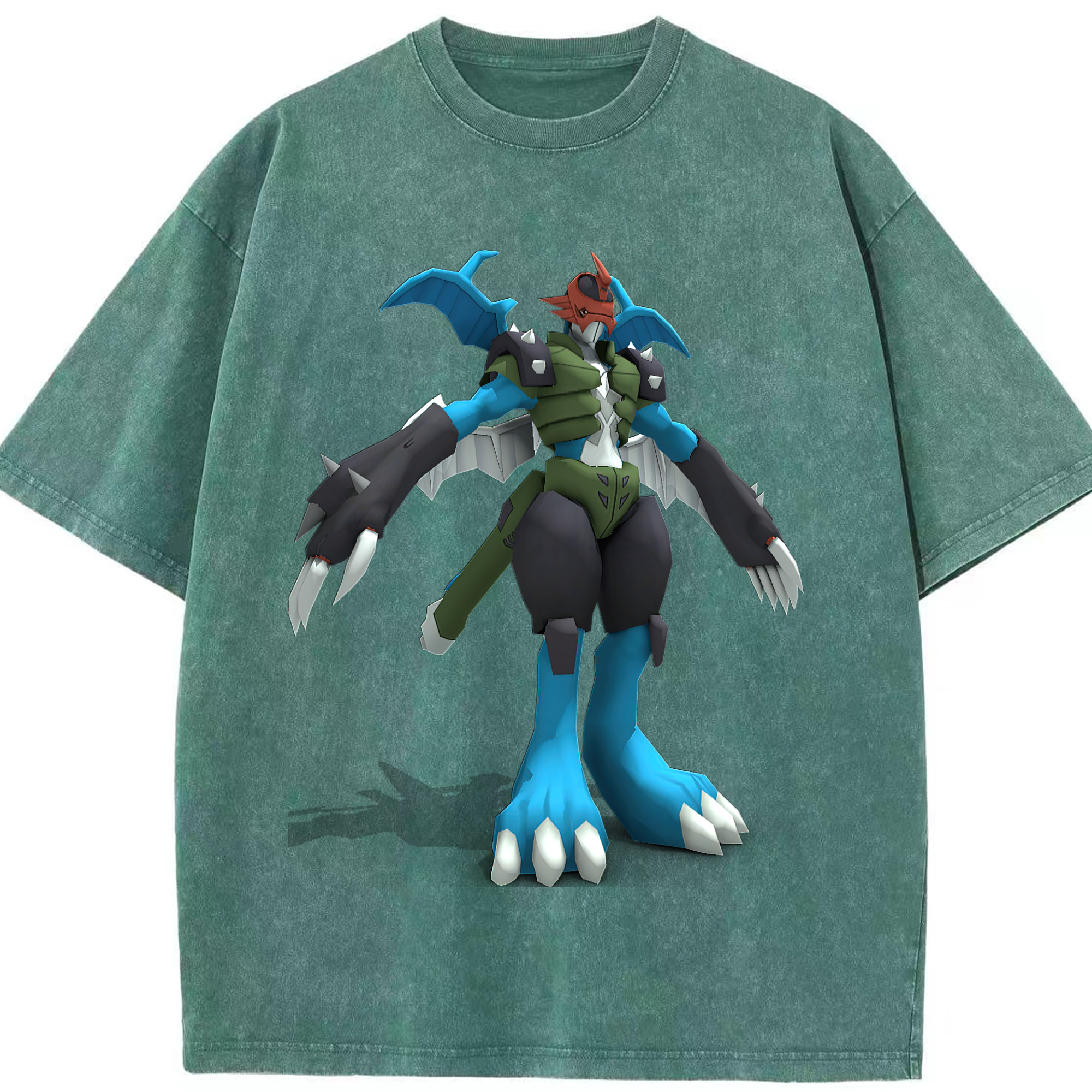（画像用） Digimon デジタルモンスター/デジモン 綿100% ヴィンテージ風 半袖Tシャツ（フロントプリント）